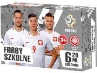 Opakowanie Farby szkolne 6 kolorów PZPN 2 ASTRA