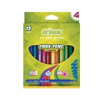 Flamastry 12 kolorów CRICCO. Wydawca: Cricco. SmakLiter.pl Opakowanie Flamastry 12 kolorów CRICCO