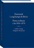 Franciszek Longchamps de Brier. Autor: Zbigniew Kmieciak. SmakLiter.pl Okładka książki Franciszek Longchamps de Brier