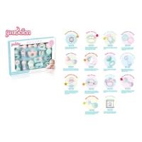 Opakowanie Grzechotki Gryzaki duży zestaw pastelowy 15szt