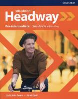Headway 5E Pre-intermediate WB without key OXFORD. Autor: Liz and John Soars, Jo McCall. SmakLiter.pl Okładka książki Headway 5E Pre-intermediate WB without key OXFORD