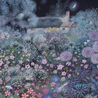 Opakowanie Karnet kwadrat z kopertą Midnight Garden