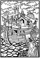 Opakowanie Kolorowanka Welwetowa 29,7x21 Arka Noego