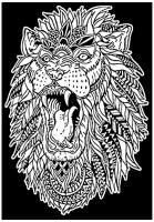 Opakowanie Kolorowanka Welwetowa 29,7x21 Ryk Lwa