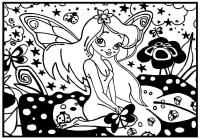 Opakowanie Kolorowanka Welwetowa 29,7x21 Wróżka