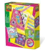 Kreatywna zabawa - Malowanie brokatem. Wydawca: SES NL. SmakLiter.pl Opakowanie Kreatywna zabawa - Malowanie brokatem