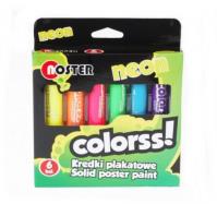 Kredki plakatowe 6kol.neon. Autor: .. SmakLiter.pl Okładka książki Kredki plakatowe 6kol.neon