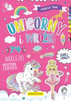 Okładka książki Magiczny Świat Unicorny i  Wróżki  plus naklejki 