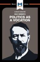 Max Weber's Politics as a Vocation. Wydawca: Macat International. SmakLiter.pl Opakowanie Max Weber's Politics as a Vocation