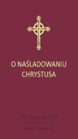 Okładka książki O Naśladowaniu Chrystusa - bordo