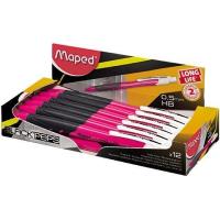 Opakowanie Ołówek aut. Blackpeps LL 0,5mm róż. (12szt) MAPED