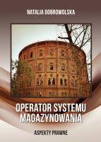 Okładka książki Operator systemu magazynowania