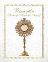 Okładka książki Pamiątka Pierwszej Komunii Świętej (monstrancja)