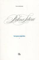 Piękna Litera Kursywa angielska. Autor: Landowska Ewa. SmakLiter.pl Okładka książki Piękna Litera Kursywa angielska