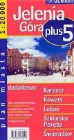 Okładka książki Plan Miasta Jelenia Góra Plus 5   DEMART