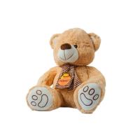 Opakowanie Pluszowy miś kremowy w szaliczku 44cm