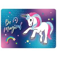 Podkładka laminowana Jednorożec DERFORM. Wydawca: Derform. SmakLiter.pl Opakowanie Podkładka laminowana Jednorożec DERFORM