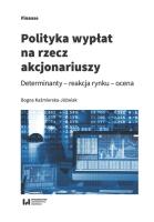 Okładka książki Polityka wypłat na rzecz akcjonariuszy