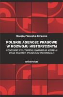 Okładka książki Polskie agencje prasowe w rozwoju historycznym