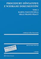 Procedury oświatowe z wzorami dokumentów w.2. Autor: Marciniak Lidia. SmakLiter.pl Okładka książki Procedury oświatowe z wzorami dokumentów w.2
