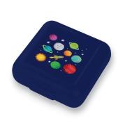 Pudełko na kanapki Kosmos. Wydawca: Crocodile Creek. SmakLiter.pl Opakowanie Pudełko na kanapki Kosmos