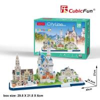 Puzzle 3D City Line Bavaria. Wydawca: Cubic Fun. SmakLiter.pl Opakowanie Puzzle 3D City Line Bavaria