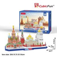 Puzzle 3D City Line Moscow. Wydawca: Cubic Fun. SmakLiter.pl Opakowanie Puzzle 3D City Line Moscow