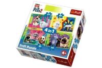 Opakowanie Puzzle 4w1 Sekretne życie zwierząt TREFL