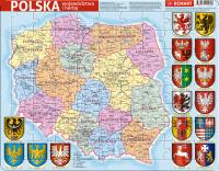 Okładka książki PUZZLE RAMKOWE POLSKA ADMINISTRACYJNA