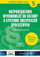 Opakowanie Rozporządzenia wykonawcze do ustawy o systemie ubezpieczeń społecznych z kom.