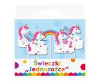 Opakowanie ŚWIECZKI PIKERY JEDNOROŻCE 5 SZTUK PF-SPJR