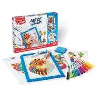 Opakowanie Tablica zmywalna z szablonami i markerami MAPED