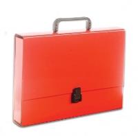Opakowanie Teczka A4 z rączką czerwona pastelowa