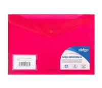 Opakowanie Teczka kopertowa PP A4 2 kieszenie różowa (5szt)