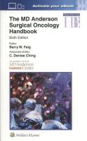 Okładka książki The MD Anderson Surgical Oncology Handbook