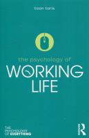 Okładka książki The Psychology of Working Life