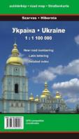 Ukraina 1:1100000 Mapa samochodowa. Autor:   Praca zbiorowa. SmakLiter.pl Okładka książki Ukraina 1:1100000 Mapa samochodowa