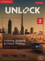 Unlock 2 Listening, Speaking & Critical Thinking Student's Book. Autor: Dimond-Bayir Stephanie, Russell Kimberley, Sowton Chris. SmakLiter.pl Okładka książki Unlock 2 Listening, Speaking & Critical Thinking Student's Book