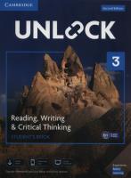Unlock 3 Reading, Writing, & Critical Thinking Student's Book. Autor: Westbrook Carolyn, Lida Baker, Sowton Chris. SmakLiter.pl Okładka książki Unlock 3 Reading, Writing, & Critical Thinking Student's Book