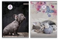 Opakowanie Zeszyt A5 w kratkę 60 kartek The Sweet Pets 5 sztuk