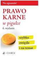Okładka książki  PRAWO KARNE W PIGUŁCE