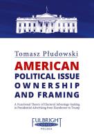 Okładka książki American political issue ownership and framing