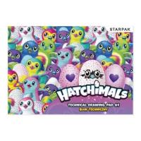 Opakowanie Blok techniczny biały Hatchimals  A4/10k Starpak