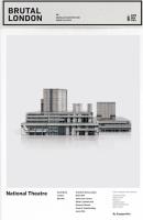 Brutal London: National Theatre. Autor: Zupagrafika. SmakLiter.pl Okładka książki Brutal London: National Theatre