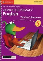 Opakowanie Cambridge Primary English Stage 5 Teacher's Resource