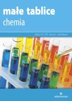 CHEMIA MAŁE TABLICE WYD. 16. Autor: Witold Mizerski (red.). SmakLiter.pl Okładka książki CHEMIA MAŁE TABLICE WYD. 16