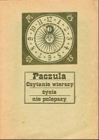 Czytanie wierszy życia nie polepszy. Autor: Paczula. SmakLiter.pl Okładka książki Czytanie wierszy życia nie polepszy