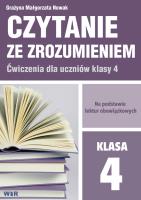 Czytanie ze zrozumieniem dla kl. 4 SP. Autor: Grażyna Małgorzata Nowak. SmakLiter.pl Okładka książki Czytanie ze zrozumieniem dla kl. 4 SP