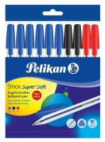 Długopis Stick Super Soft K86 10 sztuk mix kolorów. Wydawca: Pelikan. SmakLiter.pl Opakowanie Długopis Stick Super Soft K86 10 sztuk mix kolorów