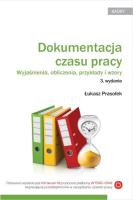 Okładka książki Dokumentacja czasu pracy